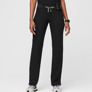 Figs Kade Cargo Scrub Pants XS Tall Black (L)